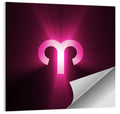 Radiant Aries Zodiac Emblem Wall Art