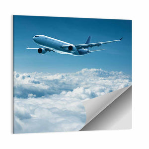 Airplane Above Clouds Wall Art