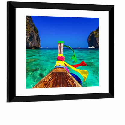 Maya Bay Boat Wall Art