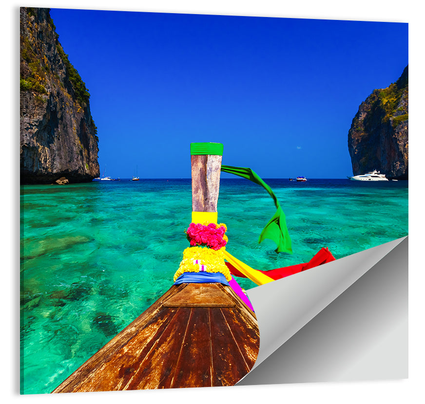 Maya Bay Boat Wall Art