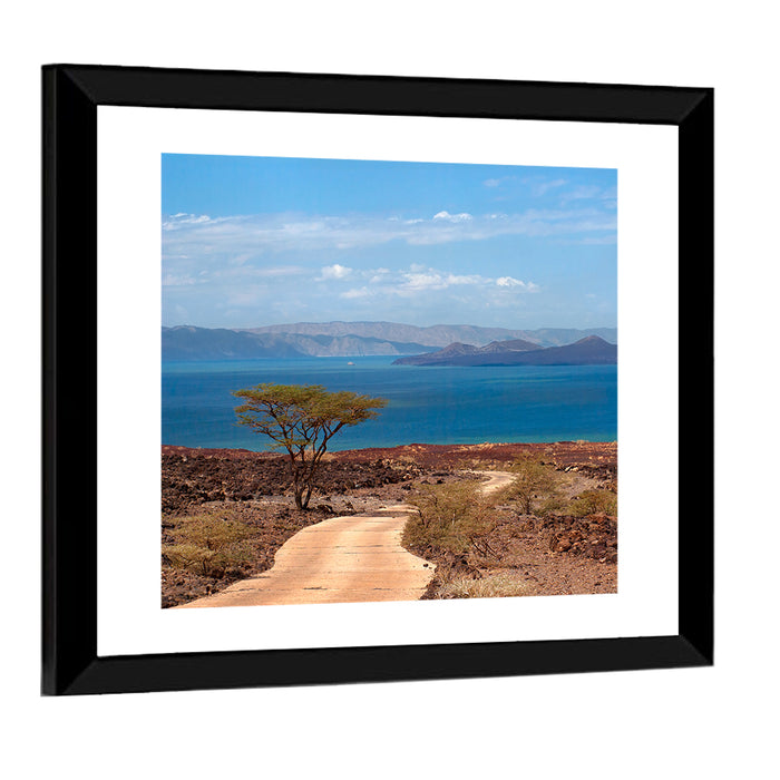 Road to Lake Turkana Wall Art as a framed print