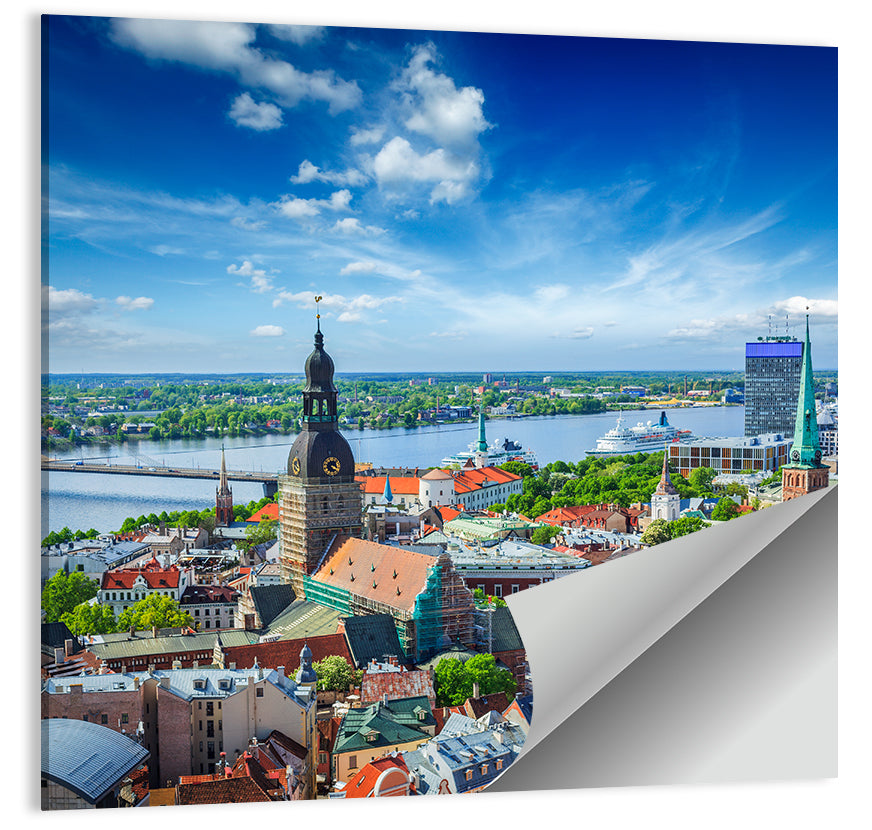 Riga Cityscape Wall Art