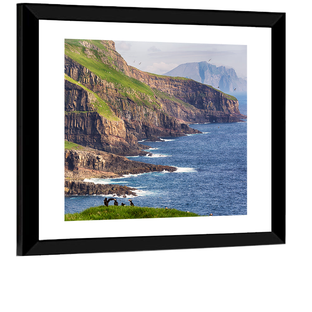 Mykines Cliffs, Faroe Islands Wall Art