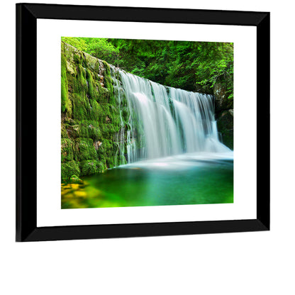 Waterfall in Emerald Lake Wall Art