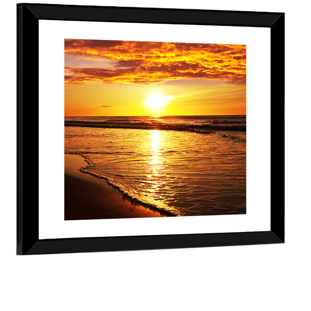 Thai Beach Sunset Wall Art