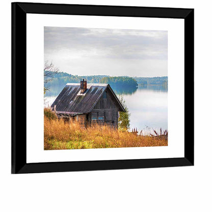 Salmon Lake & House Wall Art