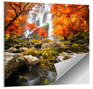 Autumn Waterfall Wall Art