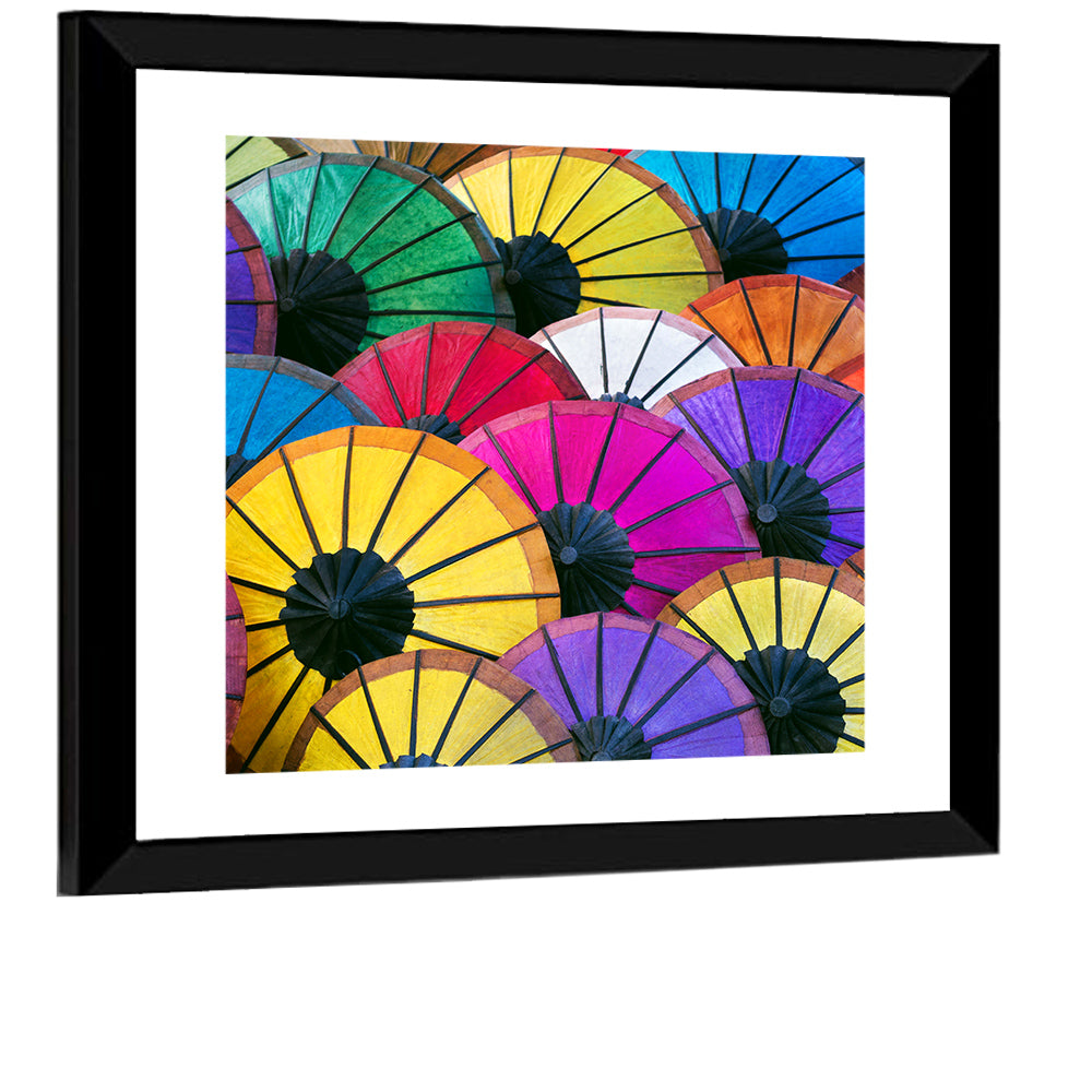 Colorful Umbrellas Wall Art