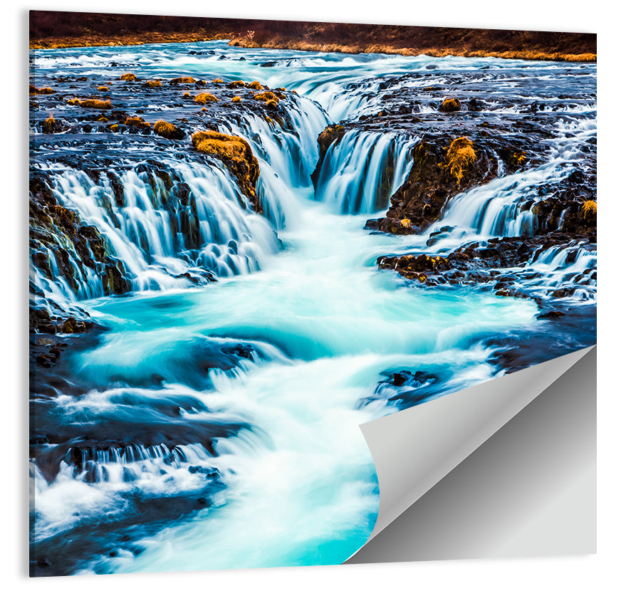 Bruarfoss Multi Tier Waterfall Wall Art