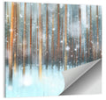 Ethereal Snowy Pine Forest Wall Art