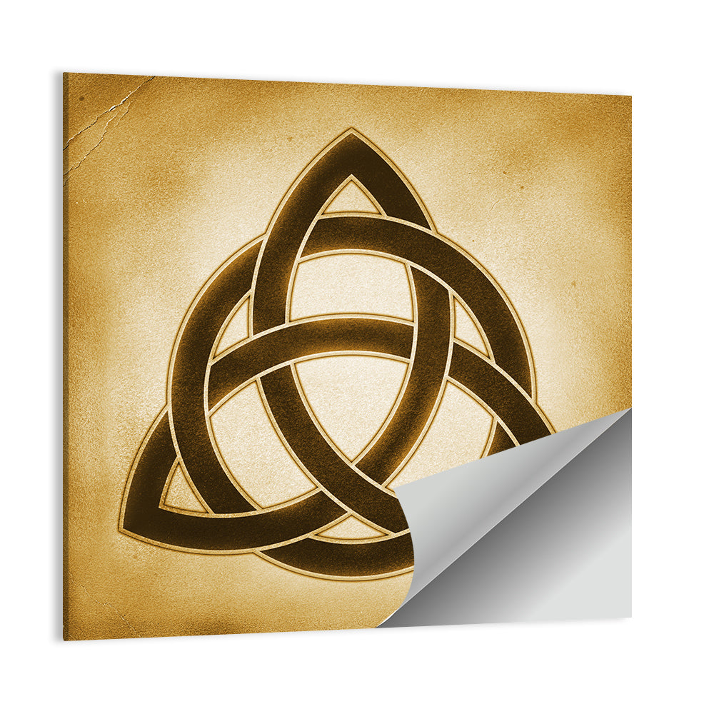 Embossed Trinity Knot Symbol Wall Art