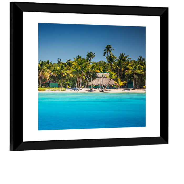 Punta Cana Beach Wall Art as a framed print