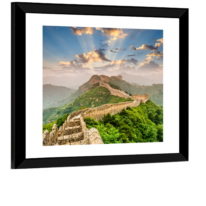 Great Wall of China Wall Art as a framed print