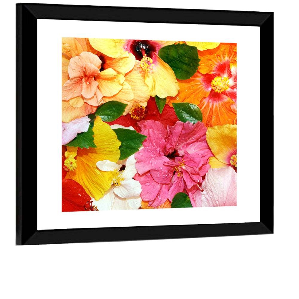 Vibrant Hibiscus Close-up Wall Art