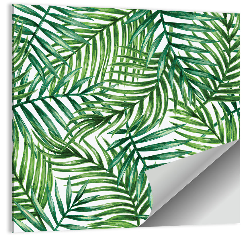 Palm Leaves Pattern Wall Art