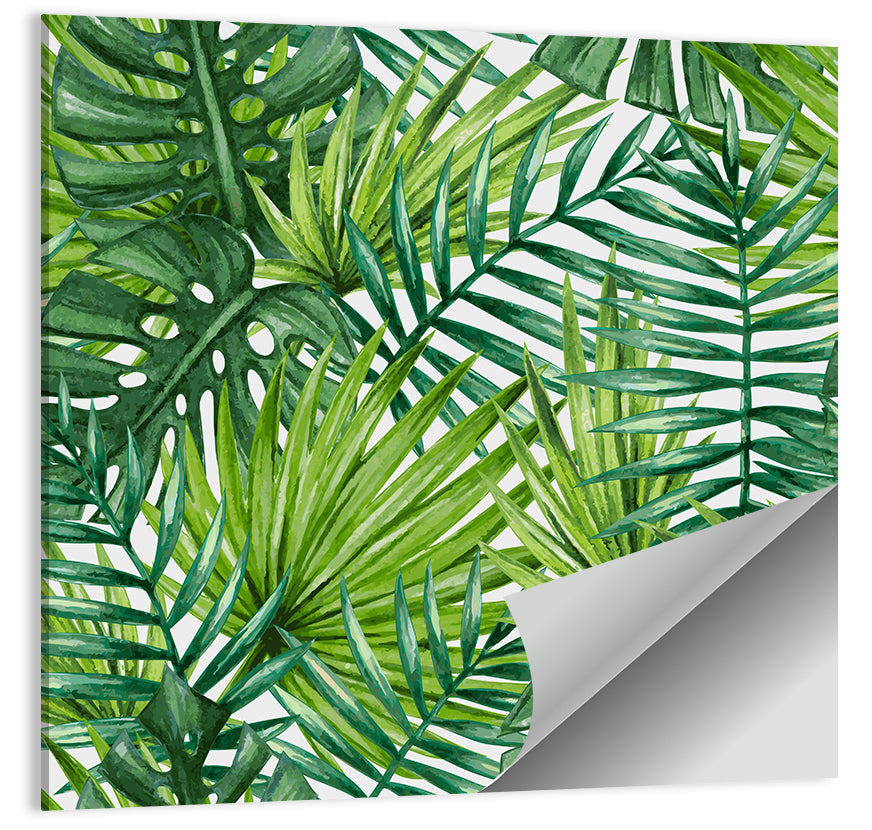 Palm Leaves Pattern Ii Wall Art
