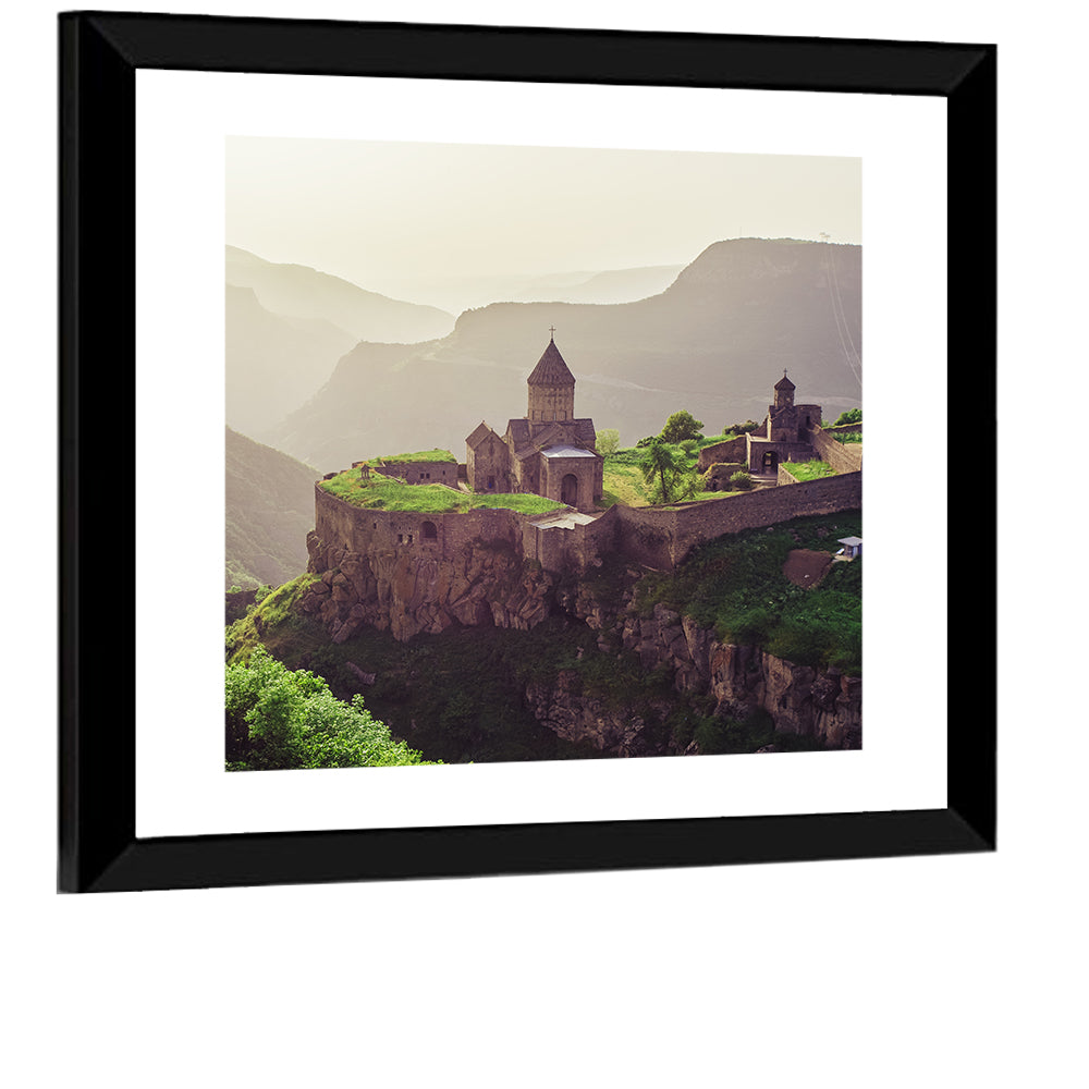 Tatev Monastery at Golden Hour Wall Art