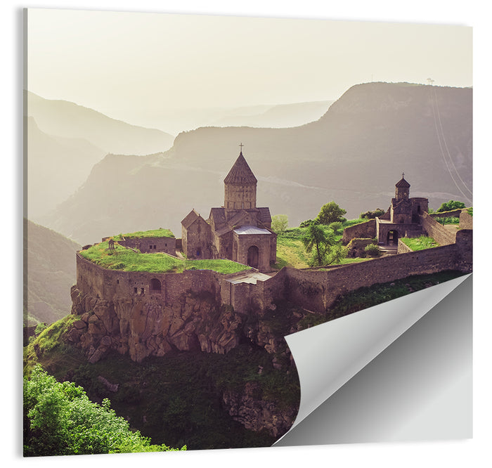 Tatev Monastery at Golden Hour Wall Art as a poster print