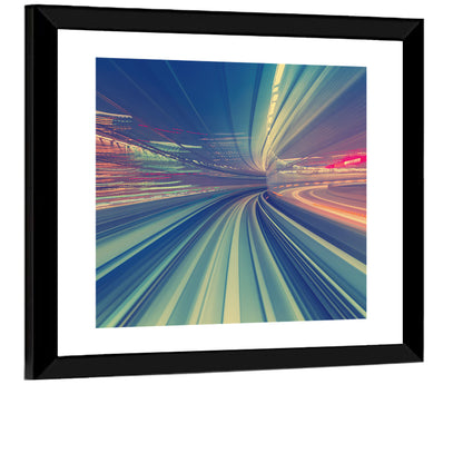 Monorail Speed Trail Wall Art