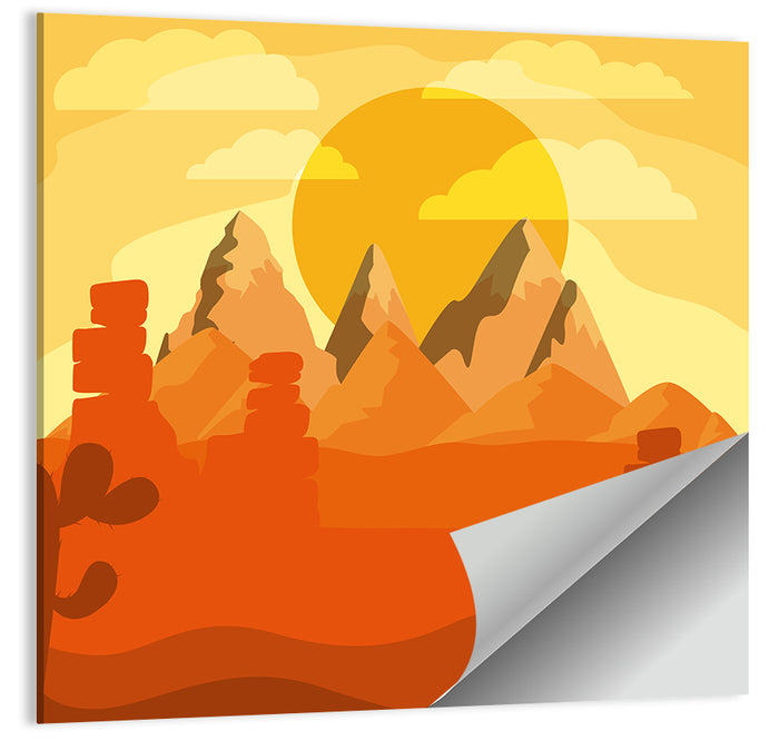 Desert Abstract I Wall Art as a poster print