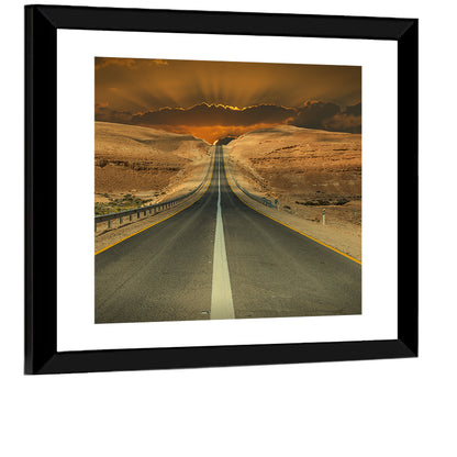 Negev Desert Road Wall Art