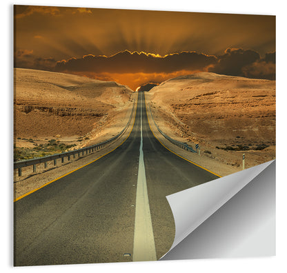 Negev Desert Road Wall Art