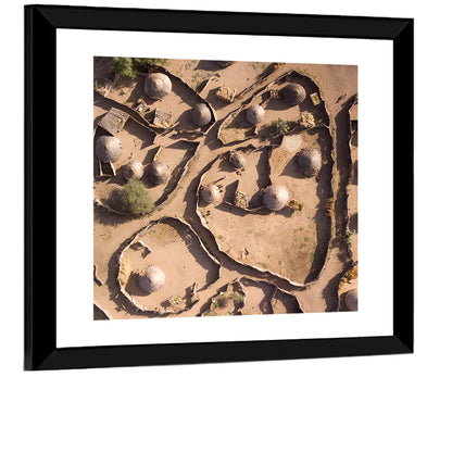 Village In Chad Wall Art