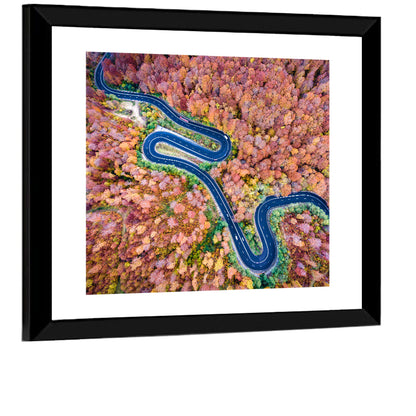 Winding Autumn Road Wall Art