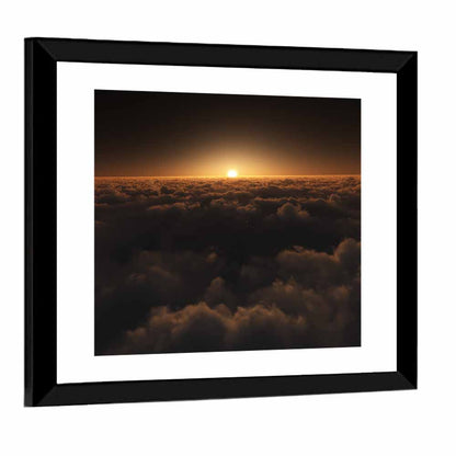 Scenic Clouds Sunset Wall Art