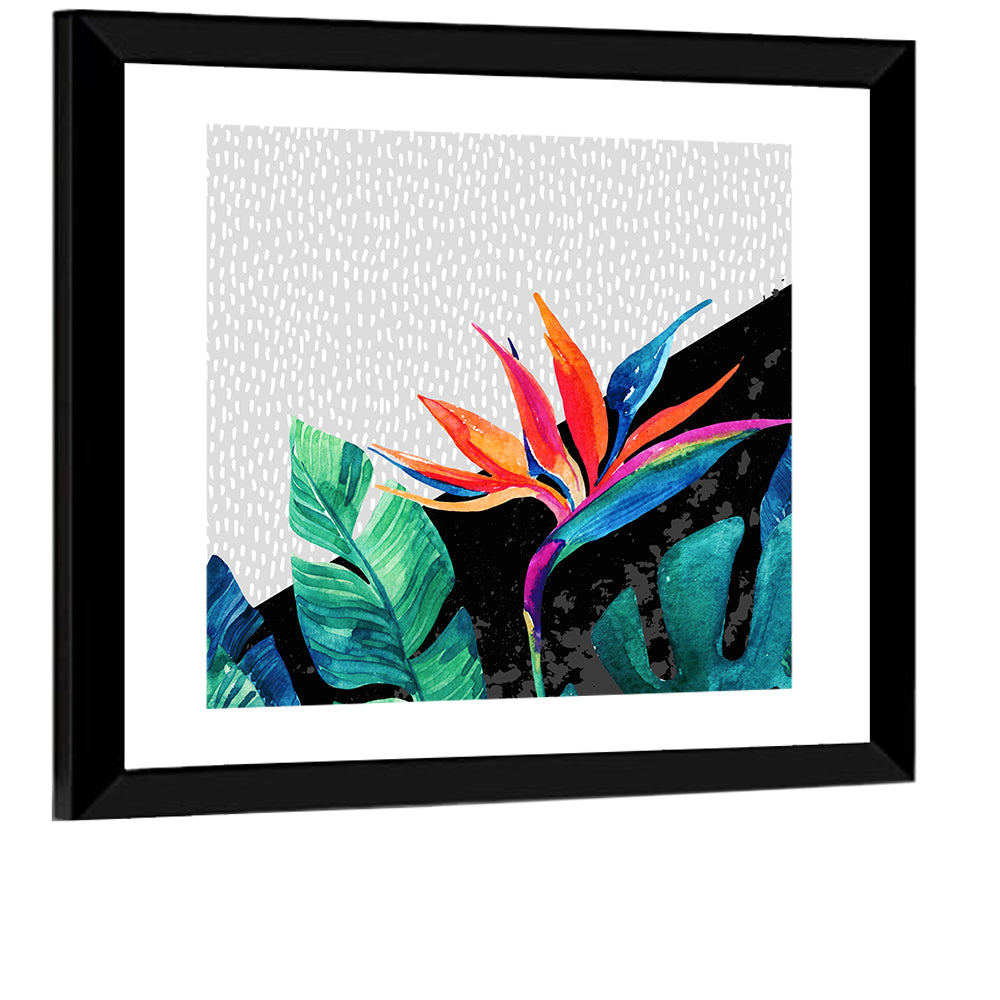 Exotic Flower Illustration Wall Art