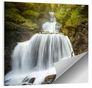 White Waterfall Wall Art