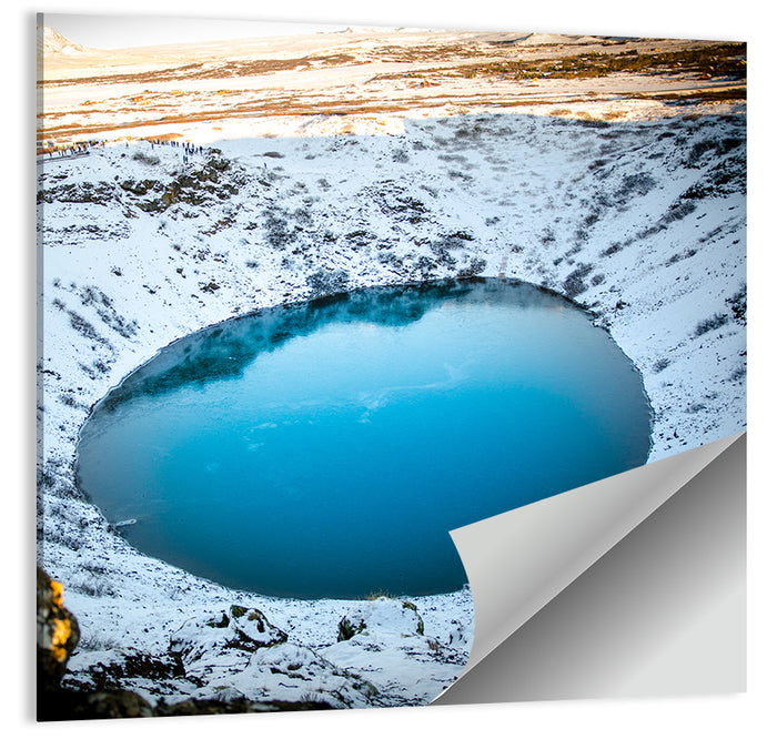 Kerid Crater Lake Wall Art as a poster print