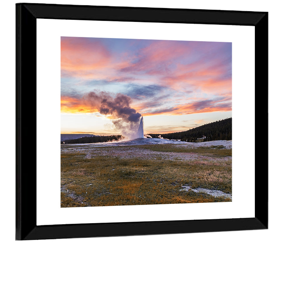 Old Faithful Cone Geyser Wall Art