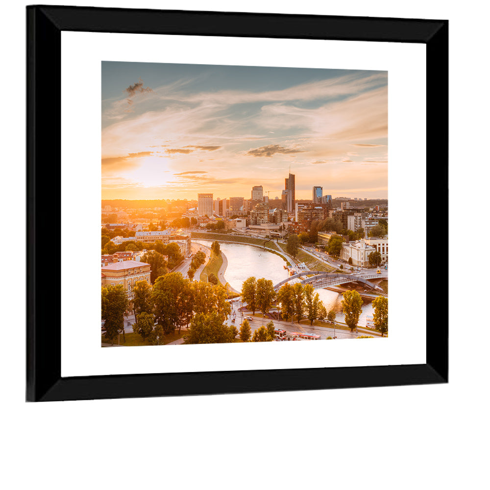 Vilnius Cityscape Wall Art