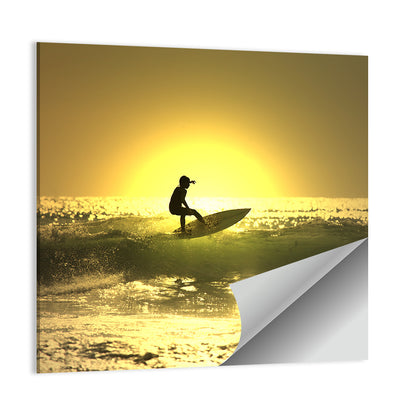 Surfer at Sunset Wall Art