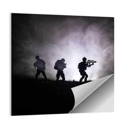 Military Soldiers in War Wall Art