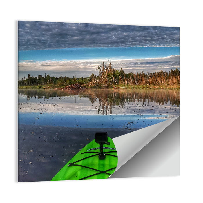 Crown Land Kayak View Ontario Wall Art as a poster print