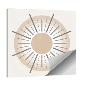 Sun Print Boho Minimalist I Wall Art