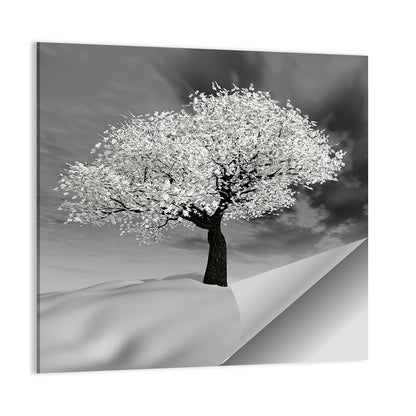 Cherry Tree In Winter Wall Art