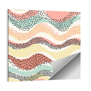 Wavy Seamless Pattern Wall Art