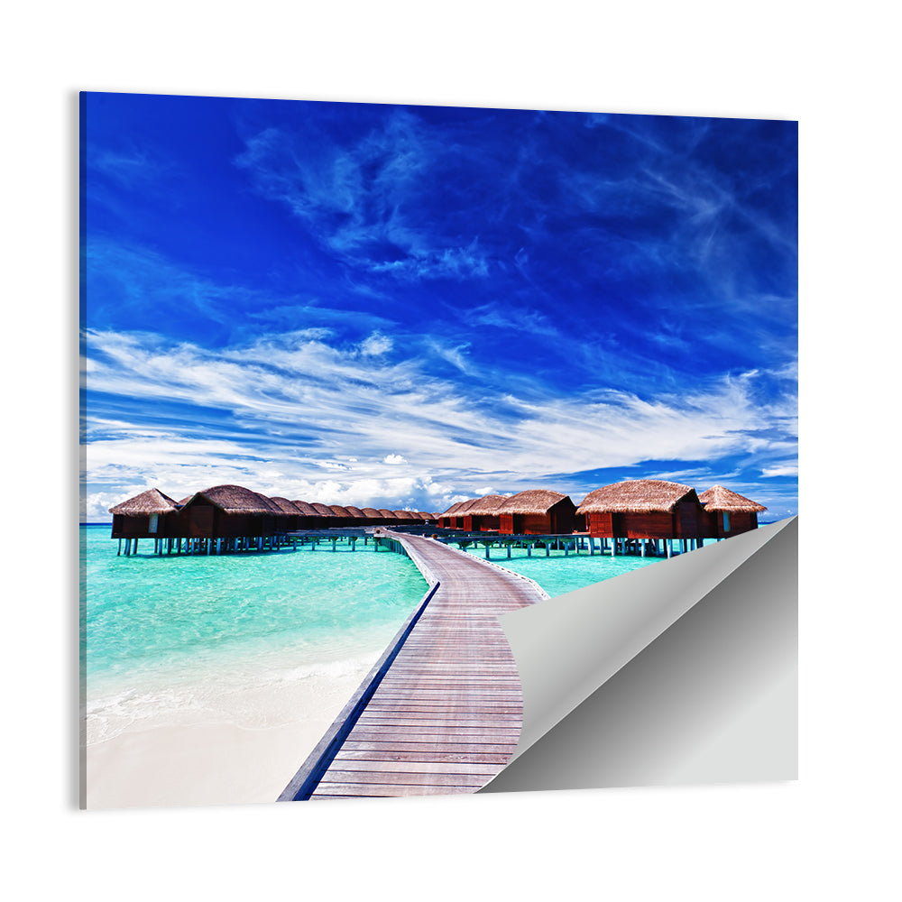 Tourists Villas Maldives Wall Art