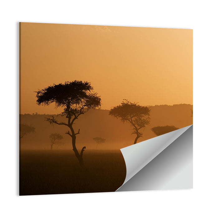 Massai Mara Morning Mist Wall Art as a poster print