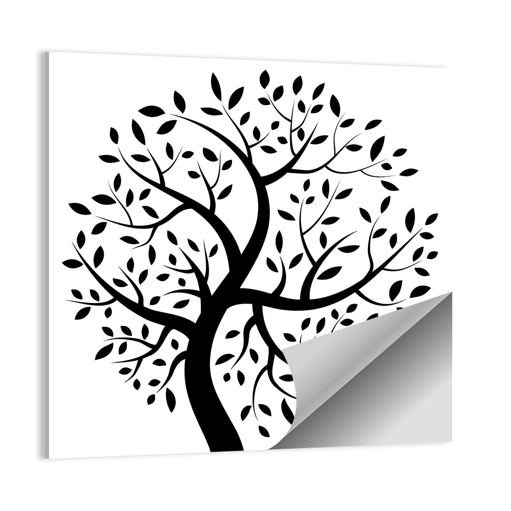 Black Tree Silhouette Wall Art