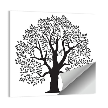 Oak Tree Illustration Wall Art