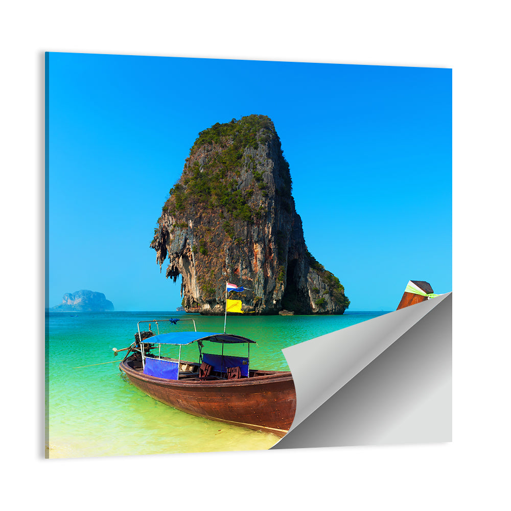 Thailand Long-tail Boat Seascape Wall Art