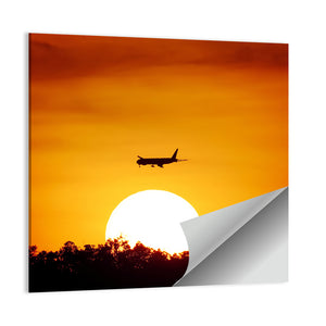 Aircraft at Sunset Wall Art