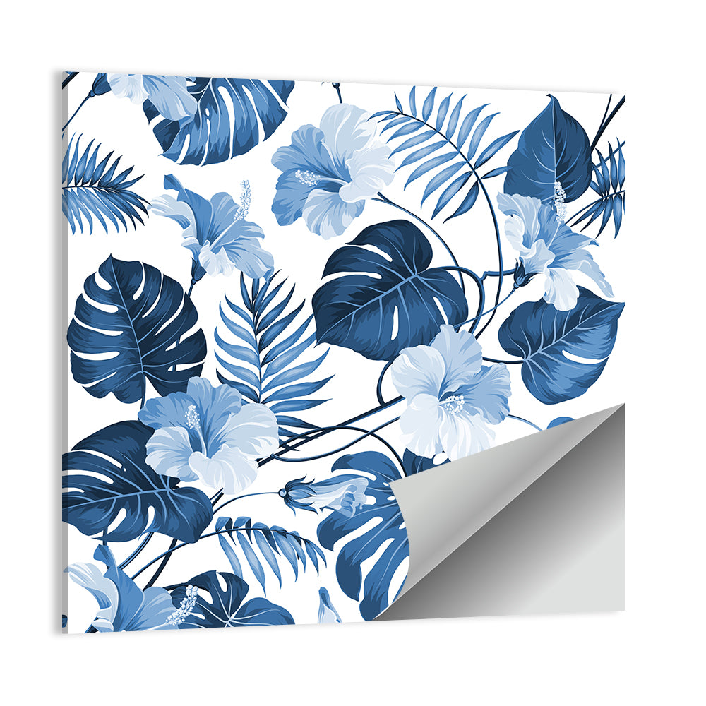 Tropical Palm Leaves Abstract Wall Art