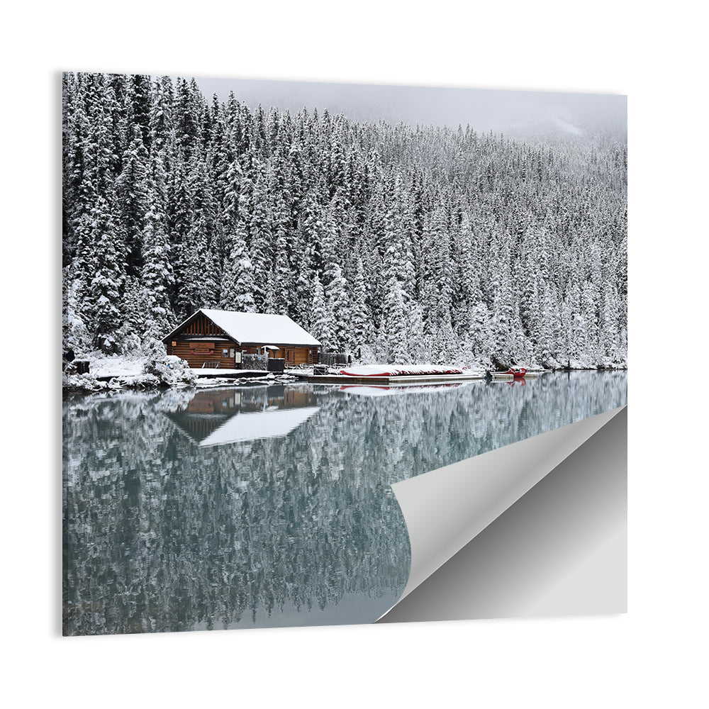 Lake Louise Winter Reflection Wall Art