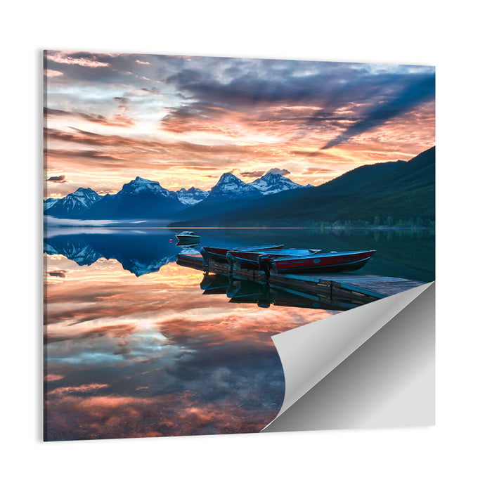 Lake Mcdonald Sunrise Wall Art as a poster print