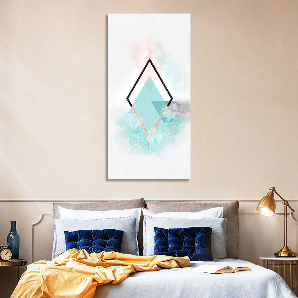 Scandinavian Diamond Geometry Wall Art